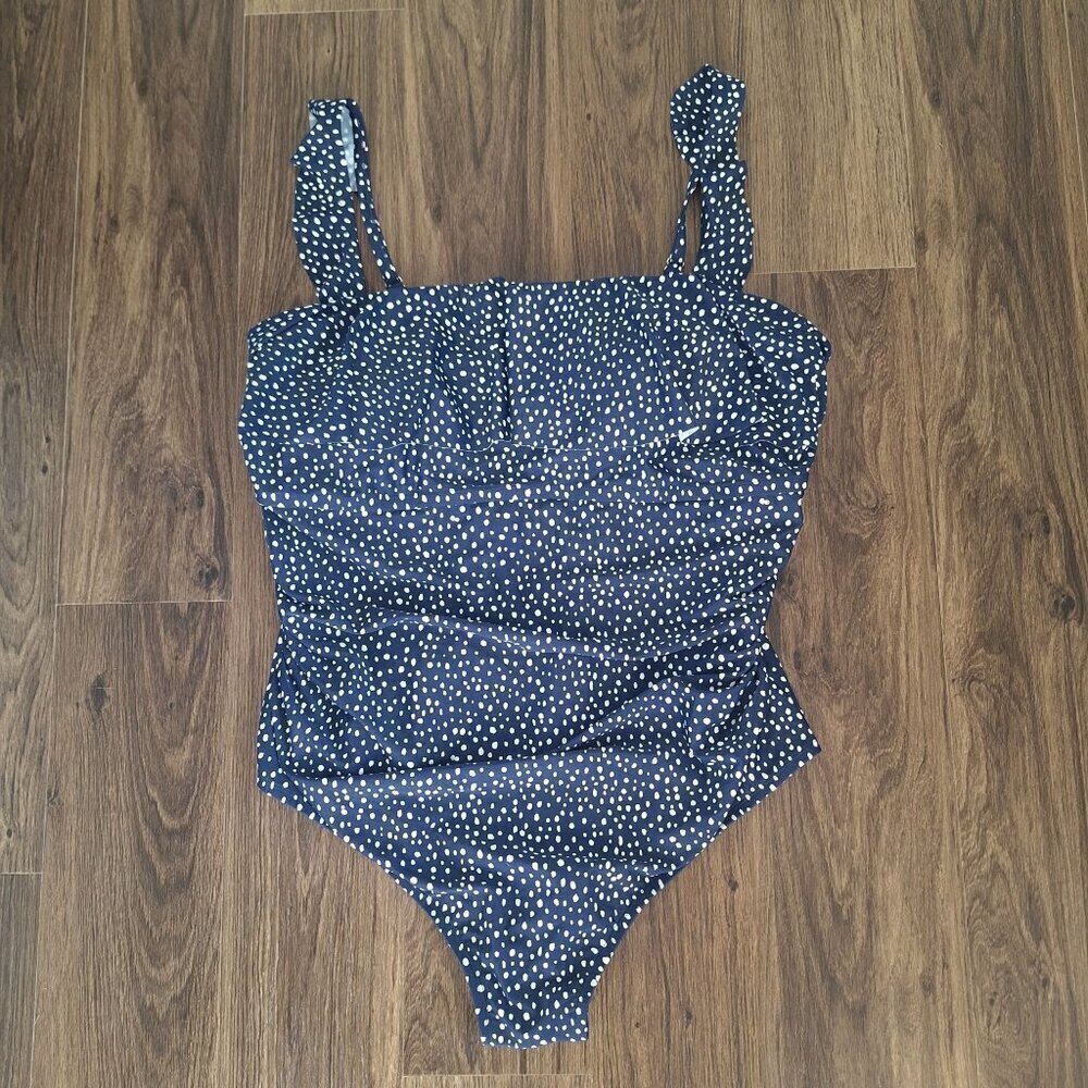 NWT Kona Sol Polkadot Navy Size 22 Full  Seat Coverage Swimsuit